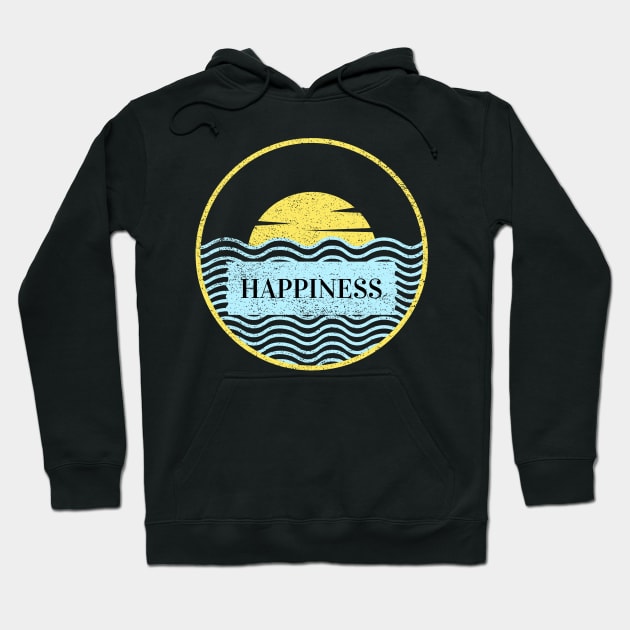 Happiness Hoodie by PositiveMindTee